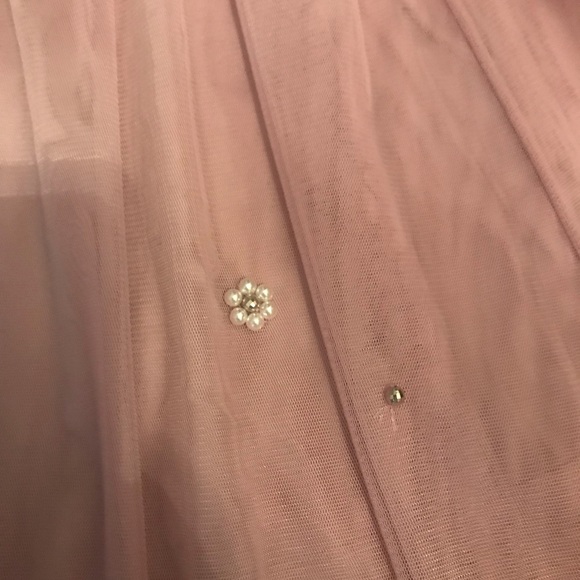 Faux Pearl Mesh Midi skirt 10/12 - Picture 3 of 6